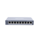 Switch Monitoreable PoE+ / 8 puertos 100 Mbps PoE+ / 1 puerto 1000 Mbps de Uplink / PoE hasta 300 Metros / Conexión Remota desde Hik-ParnerPro / 110 W