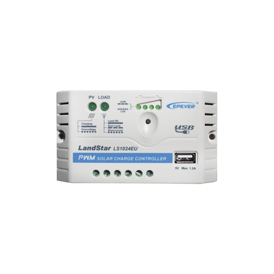 [LS-1024-EU] Controlador Solar PWM 12/24 V 10 A, Salida USB