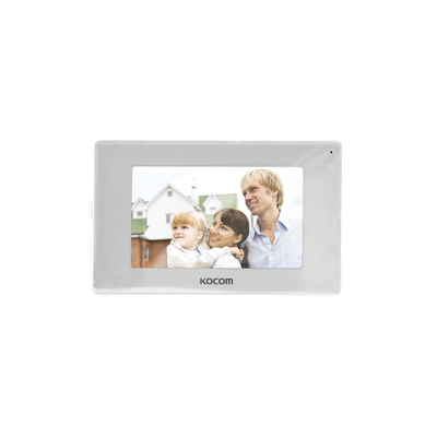 [KCV544SDMMW] MONITOR 7" COLOR BLANCO, ALTA DEFINICIÓN (HD),TIPO ESPEJO,  CON ENTRADA  MICROSD PARA GRABACIÓN