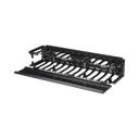 Organizador de Cables Horizontal NetManager de Alta Densidad, Sencillo (Solo Frontal), Para Rack de 19in, 2UR