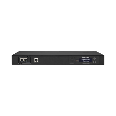 [PDU15SW10ATNET] PDU ATS (Fuente Redundante Auto-transferible) Monitoreable, Para Distribución de Energía, 2 Entradas 120 Vca NEMA5-15P, Con 10 Salidas NEMA 5-15R, Horizontal 19in, 1UR