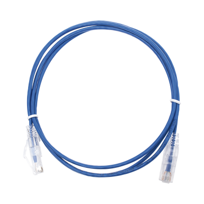 [LP-UT6-150-BU28] Cable de Parcheo Slim UTP Cat6 - 1.5 m Azul Diámetro Reducido (28 AWG)