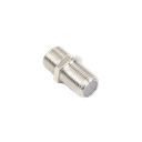 Adaptador Barril para 75 Ohm, de Conector F Hembra a F Hembra, Níquel/ Estaño/ Polietileno.