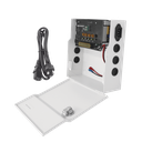 Fuente de Poder Profesional de 12 Vcc @ 4 A / Soporta 4 Cámaras / Capacidad de Batería de Respaldo (No Incluída) / Voltaje de Entrada 96-264 Vca