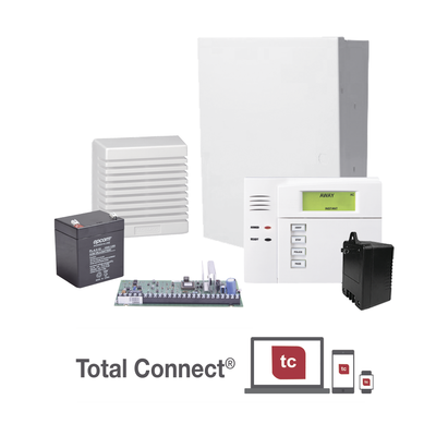 [VISTA48/6150TBS] Super Kit de Panel VISTA48LA con Teclado 6150 Transformador, Bateria y Sirena de 15 Watts