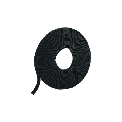 [HLS-75R0] Rollo de Cinta de Contacto, de 75 Pies (22.9m) de Largo, 19.1 mm de Ancho, Color Negro