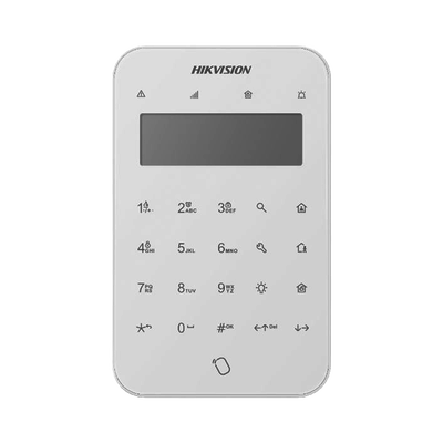 [DS-PK1-LT-WB] (AX PRO) Teclado Inalámbrico con Pantalla LCD para Armado y Desarmado / Funciones de Automatización para control de Relevadores