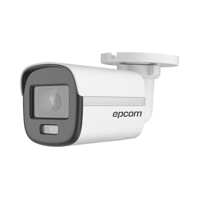 [B3K-TURBO-C] [ColorVu] Bala TURBOHD 3K (5 Megapixel) / Lente 2.8 mm / Micrófono Integrado / Imagen a Color 24/7  / Luz Blanca 20 mts / Exterior IP67 / dWDR / 4 Tecnologías / Metal