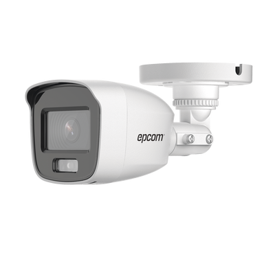 [B8-TURBO-PC/A] Bala TURBOHD 2 Megapíxel (1080p) / Lente 2.8 mm / ColorVu / Microfono Integrado / Imagen a Color 24/7 / Policarbonato / Luz Blanca 20 mts / Exterior IP66 / TVI-AHD-CVI-CVBS / dWDR