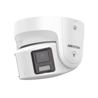 [DS-2CD2387G2P-LSU/SL(C)] [ PROTECCIÓN ACTIVA ] Turret IP Panorámica 8 Megapíxel / 2 Lentes 4 mm (180°) / Imagen a Color 24/7 (ColorVu) / PoE / WDR 130° / IP67 / ACUSENSE / Luz Estroboscópica y Alarma Audible / 30 mts Luz Blanca / Micro SD