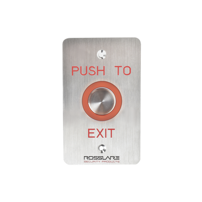 [EX-06E-0] Botón de salida Piezo-eléctrico/ con temporizador / color de LED configurable/ IP65.