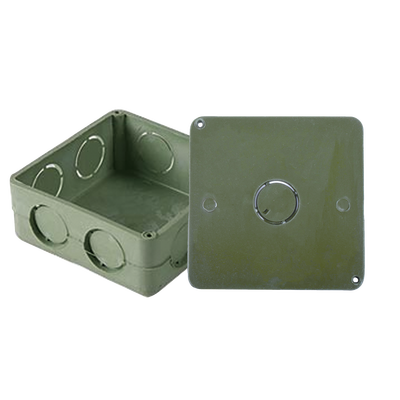 [ATUP-100CYT] Caja Cuadrada y Tapa de 1" para instalaciones con tubería PVC Conduit pesado.