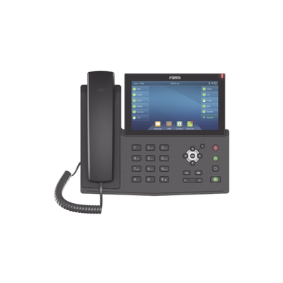 [X7-F] Teléfono IP empresarial para 20 lineas SIP, pantalla táctil, Bluetooth integrado para diadema, PoE y hasta 127 botones DSS con doble puerto Gigabit, soporta recepción de video