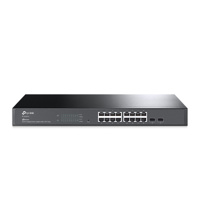 [TL-SG2218] Switch Omada SDN Administrable / 16 puertos Gigabit y 2 puertos SFP / Funciones sFlow, QinQ y QoS / Administración centralizada OMADA
