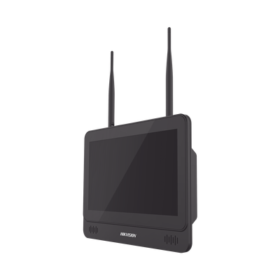 [DS-7604NI-L1/W] NVR 4 Megapixel / Pantalla LCD 11.6" / 4 canales IP / 1 Bahía de Disco Duro / 2 Antenas Wi-Fi / Salida de Vídeo Full HD