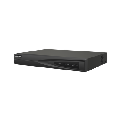 [DS-7604NI-Q1/4P(D)] NVR 8 Megapixel (4K) (Compatible con Cámaras ACUSENSE) / 4 canales IP / 4 Puertos PoE+ / 1 Bahía de Disco Duro / Salida de Vídeo en 4K / 300 Metros PoE Modo Extendido