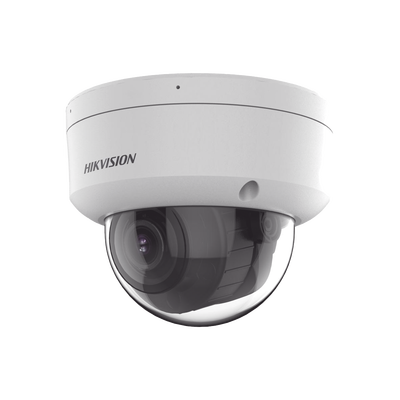 [DS-2CD2743G2-LIZS2U] [Dual Light + 2 Micrófonos Integrados] Domo IP 4 Megapixel / Lente Mot. 2.8 a 12 mm / 40 mts Luz Blanca + 40 mts IR / ACUSENSE / Exterior IP67 / IK10 / WDR 120 dB / PoE / ONVIF / Alarmas I/O / Micro SD / Metal / ACUSEARCH