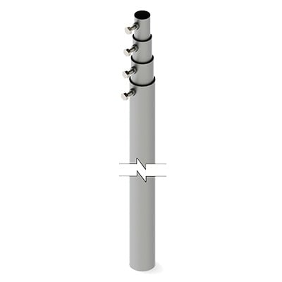 [SLM-12] Mástil Telescópico de 12 m. (Requiere accesorios de Instalación)