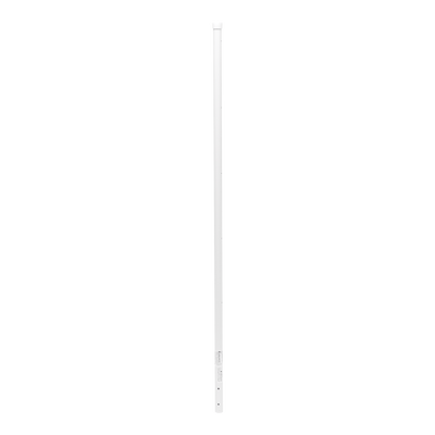 [SYS-POST-4W] Poste de Esquina Blanco de Acero Galv. de 1.2m para Cerca Electrificada  cal. 18 de 1" Diam. para 5 Aisladores (No incluidos).