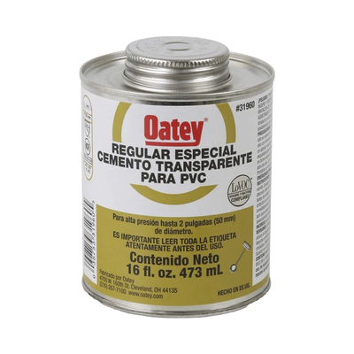 [ATUP8PE] Cemento Claro de 236 ml para Tubo Conduit PVC Pesado.