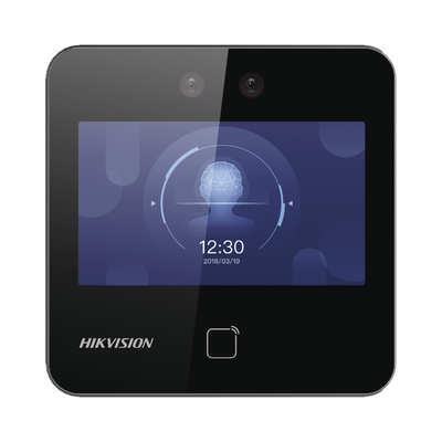 [DS-K1T343MWX] Terminal Min Moe WiFi / Touch de Reconocimiento Facial Ultra Rápido para ASISTENCIA y Control de ACCESO / 1500 Rostros y 3,000 tarjetas /  Lee códigos QR / Videoportero / Detección de Cubrebocas / SIP Estandar / HIK-IA