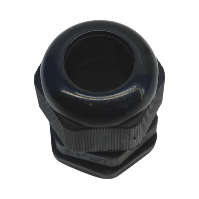 [TXG-PG-34NBK] Conector Plástico Negro Tipo Glándula para Rosca NPT 3/4"