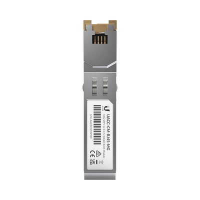 [UACC-CM-RJ45-MG] UFiber Tranceptor convertidor de SFP+ a RJ45, velocidades 10/5/2.5/1G