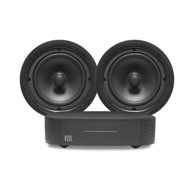 [A1X/2CSP] KIT Amplificador VSSL A1X | 2 Bocinas para Plafón de 6in TruAudio PP6