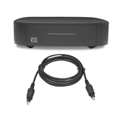 [A1X/TOS] Amplificador una Zona de 2 Canales, 50 W por Canal, Con Cable TOSLINK Incluido, Transmisión por Chromecast, AirPlay, Alexa Cast, Spotify Connect