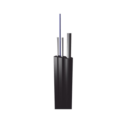 [IC-FIG8A2-2C/M] Cable de Fibra Óptica Aérea Mini Figura 8 G.657A2 tipo Drop, Monomodo de 2 Hilos (bifibra), Color Negro, Precio por metro