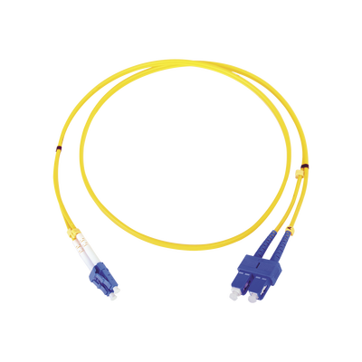 [LP-FO-6060B] Jumper de Fibra Óptica Monomodo LC/SC Duplex de 1 metro