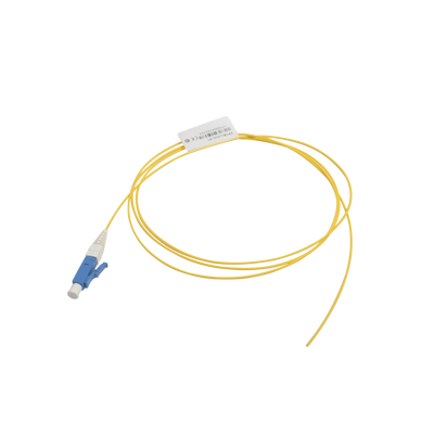 [FP1B-LCUL-01] Pigtail de Fibra Óptica LC/UPC Simplex, Monomodo OS1/OS2 XGLO, OFNR, Color Amarillo, 1 Metro
