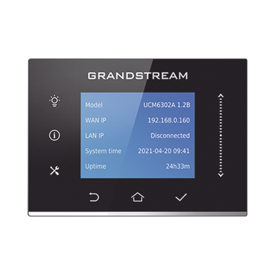 [UCM6302A] Conmutador IP-PBX para hasta 500 usuarios y 75 llamadas simultaneas, 2FXO, 2FXS, solución para PyMEs