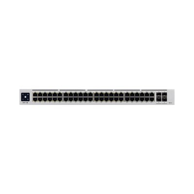 [USW-PRO-48-POE] UniFi Switch USW-Pro-48-POE Gen2, Capa 3 de 48 puertos PoE 802.3at/bt + 4 puertos 1/10G SFP+, 600W, pantalla informativa