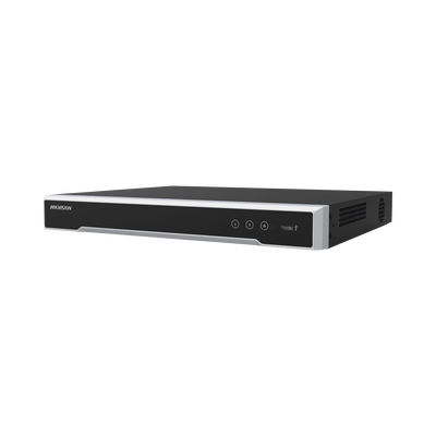 [DS-7616NI-Q2/16P(D)] NVR 8 Megapixel (4K) (Compatible con Cámaras ACUSENSE) / 16 canales IP / 16 Puertos PoE+ / 2 Bahías de Disco Duro / Salida de Vídeo en 4K