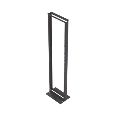[EIRL-5545] Rack de 2 Postes, Estándar 19", 45 Unidades, Fabricado en Acero, Base "L" para Anclar a Piso.