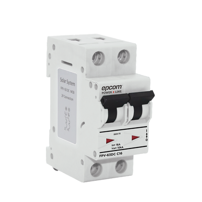 [FPV632PC40] Protección Térmica 2P, 40 A,  Corriente Directa  800 Vcc para Aplicación Fotovoltaica Montaje Riel DIN