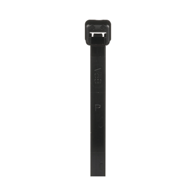 [PLT2S-M0] Cincho de Nylon 6.6 de Bloqueo, 188 mm largo x 4.8mm ancho, Color Negro, Exterior Resistente a Rayos UV, Paquete de 1000pz