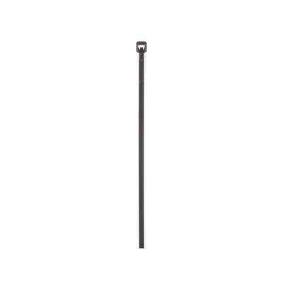 [PLT2M-C0] Cincho de Nylon 6.6 de Bloqueo, 203 mm largo x 2.5mm ancho, Color Negro, Exterior Resistente a Rayos UV, Paquete de 100pz