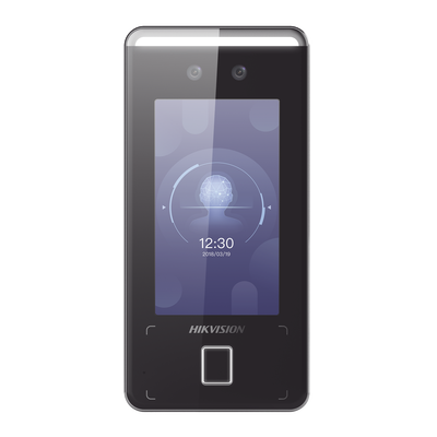 [DS-K1T341CMFW] Terminal Min Moe WiFi de Reconocimiento Facial ULTRA RÁPIDO (Exterior IP65) / Hasta 1.5 mts en lectura / Soporta P2P Hik-Connect / 3,000 Usuarios /QR y Videoportero (ambientes de bajo ruido)